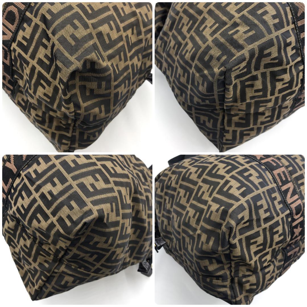 FENDI フェンディ ボストンバッグ 旅行カバン ズッカ柄 FFロゴ 大容量