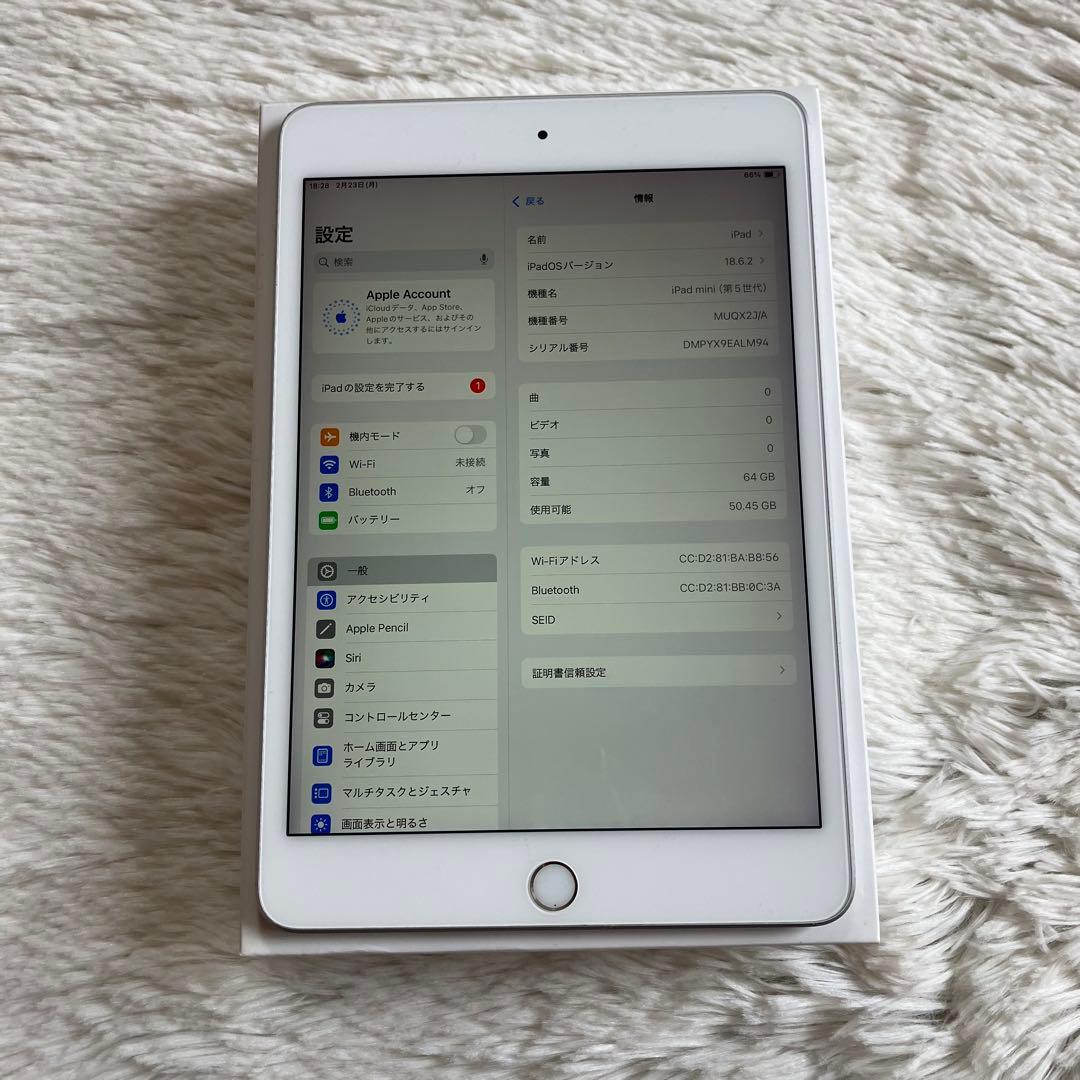 【ラスト1台】iPad mini5 64GB 【すぐ発送】【付属品】