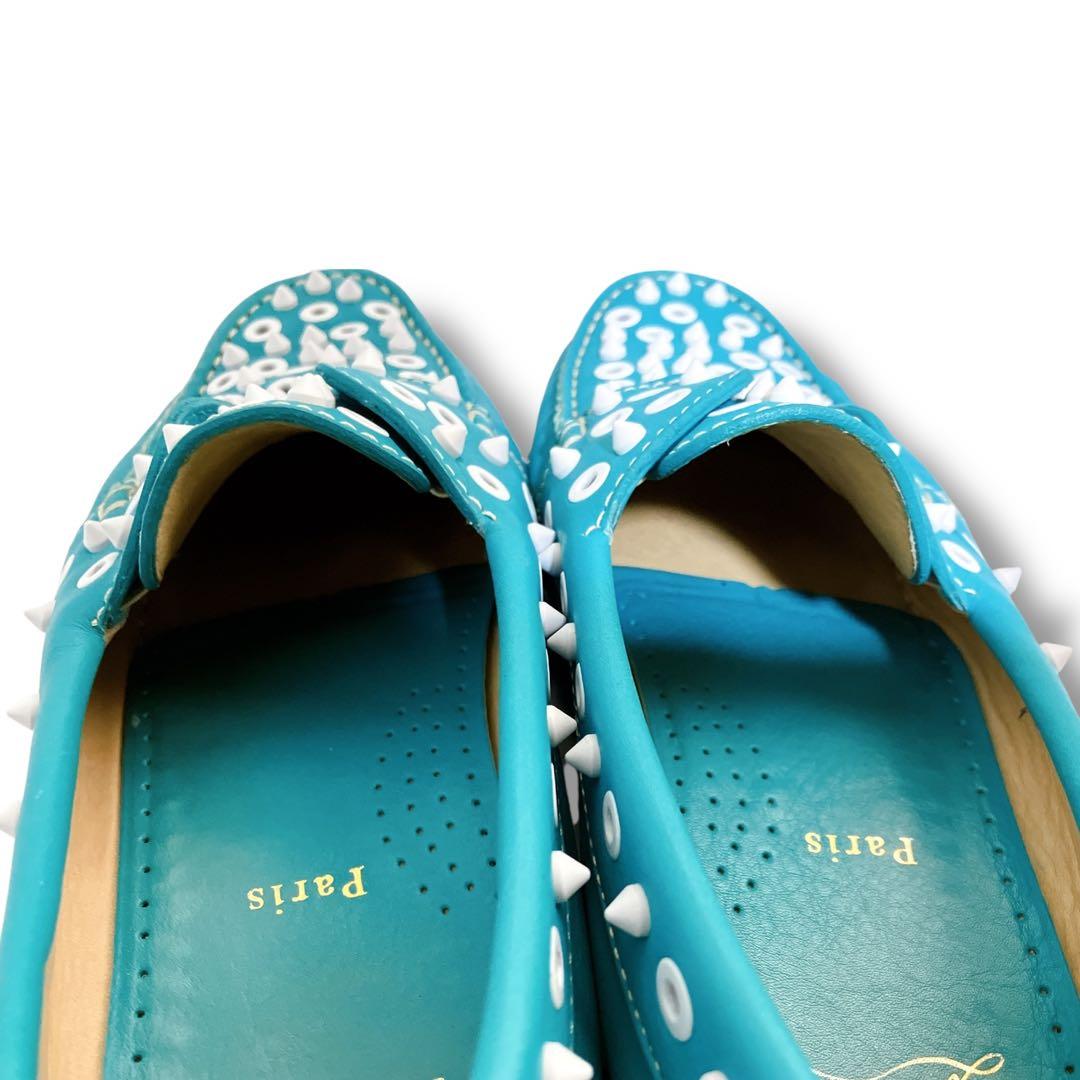 クリスチャンルブタン YACHT SPIKES FLAT CALFデッキシューズ