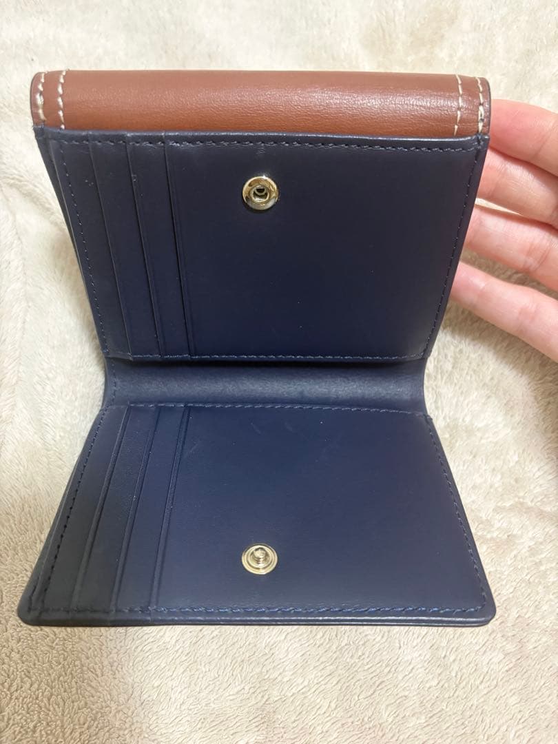 agnès b. ブラウン 二つ折り財布 アニエスベー