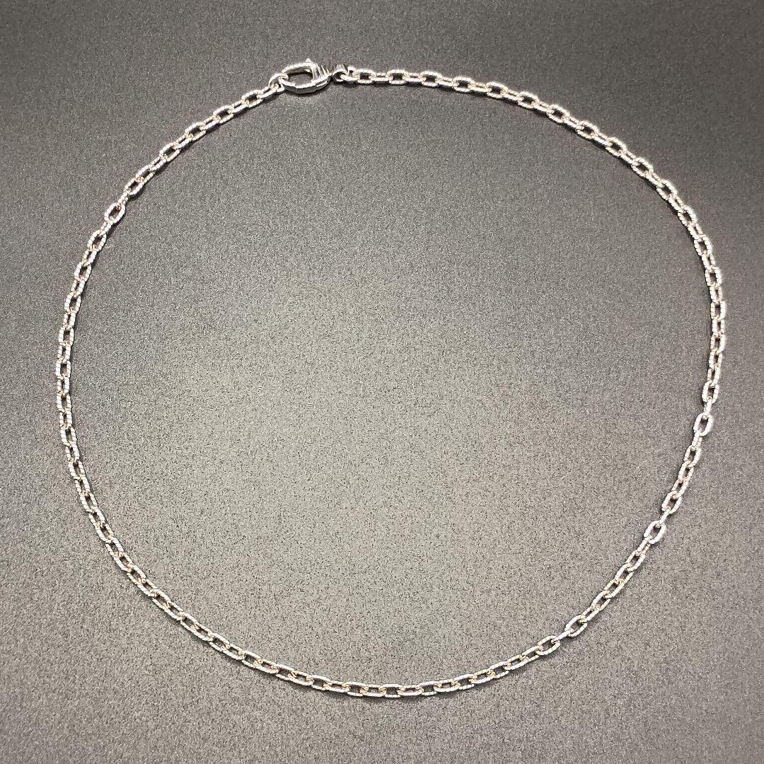 【美品】GUCCI 中太チェーン 鎖 3.5mm幅 45cm SILVER925