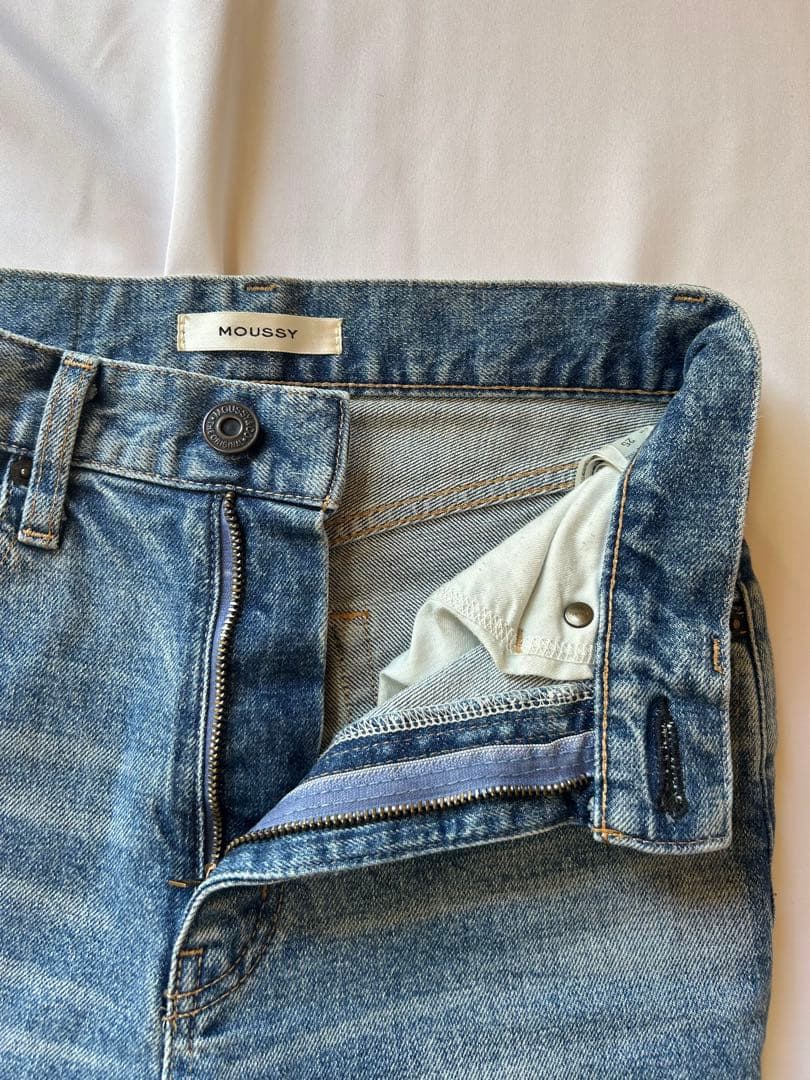 MOUSSY MVSフレアデニムライトインディゴ