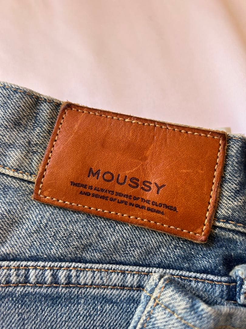 MOUSSY MVSフレアデニムライトインディゴ