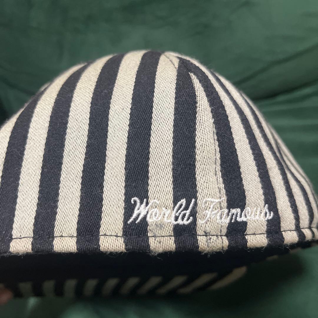 supreme キャップ　ストライプ　7 3/8