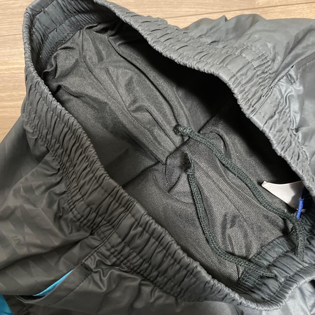 asics A77 ウインドブレーカー 上下セット グレー×ブルー Mサイズ