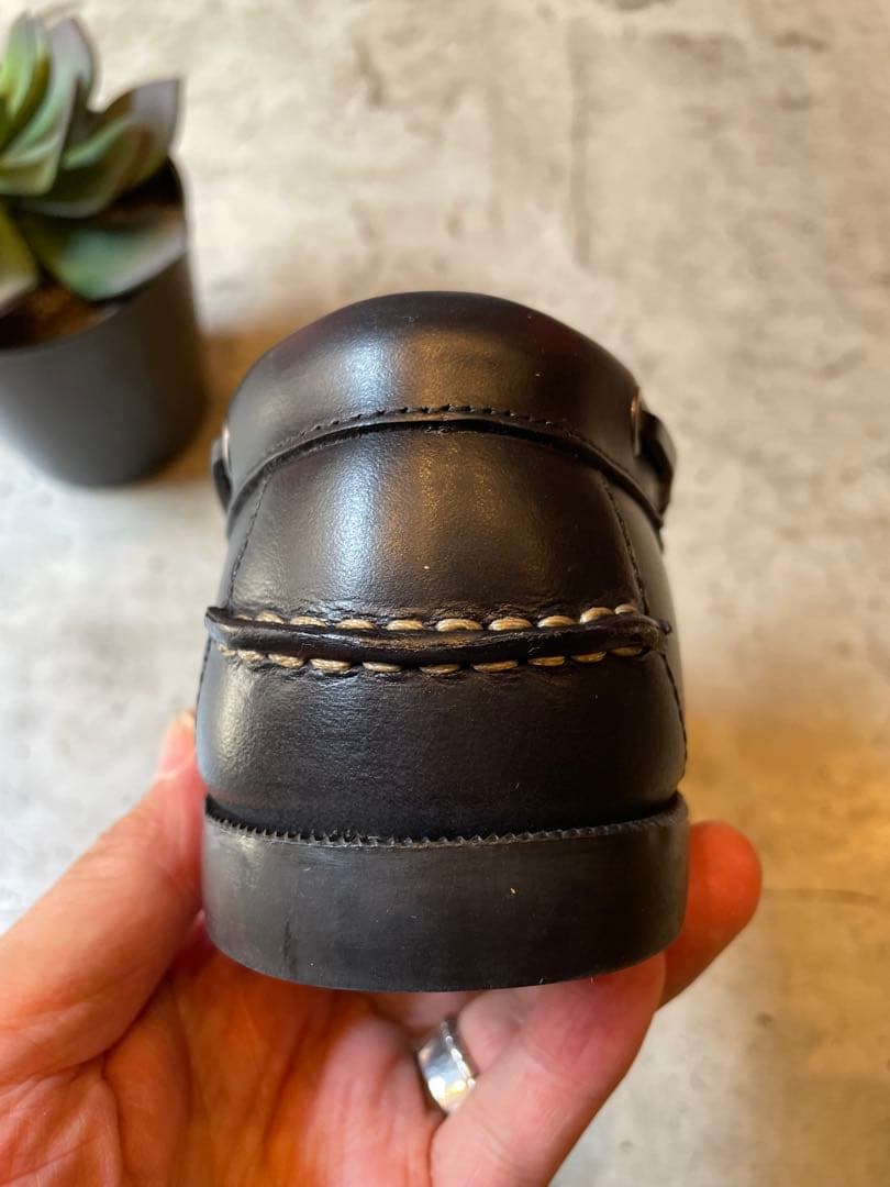 ANTIBA デッキシューズ ボートシューズ 新品 オイルレザー 黒 28cm