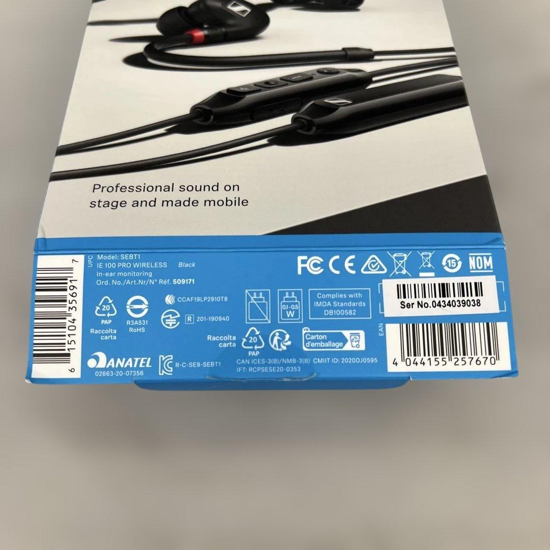 602094 ゼンハイザーIE 100 PRO WIRELESS BLACK