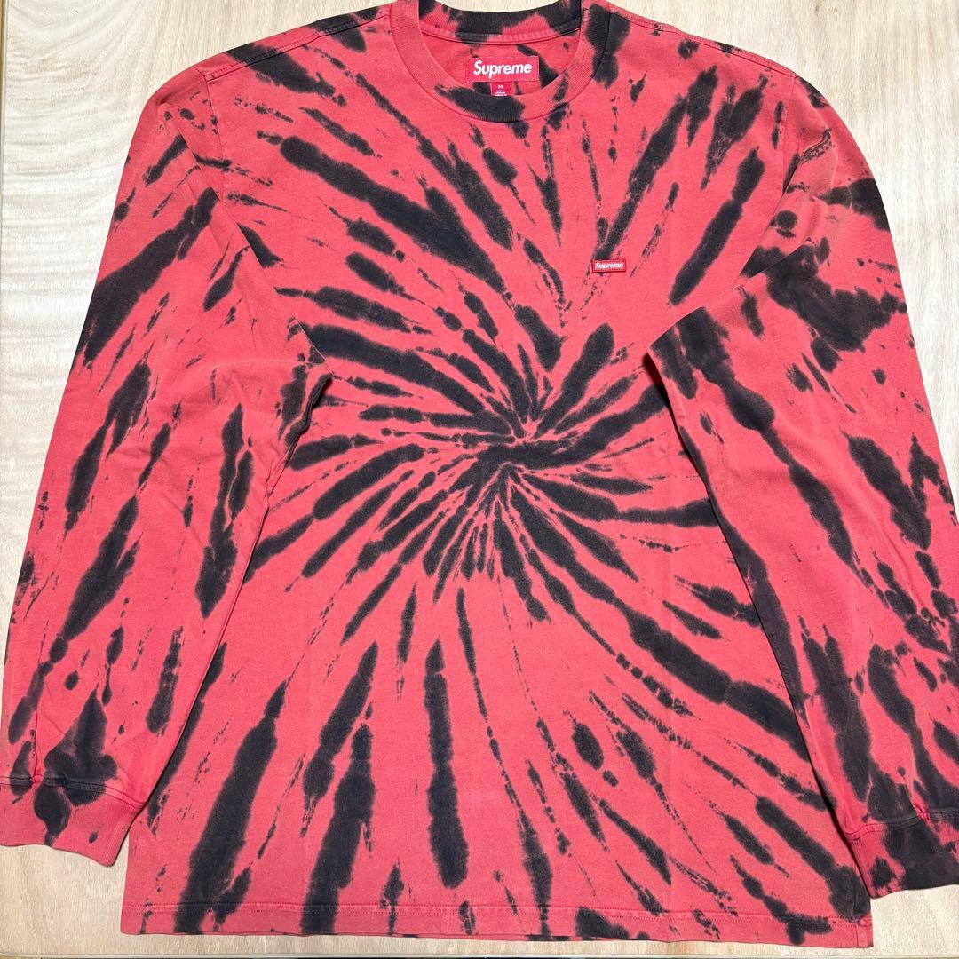 トップス Supreme Small Box Logo L/S Tee Tie Dye M