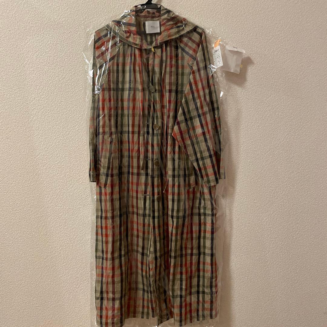 極美品　68,200円 IENA 高級上質　チェック コート　イエナ　薄手
