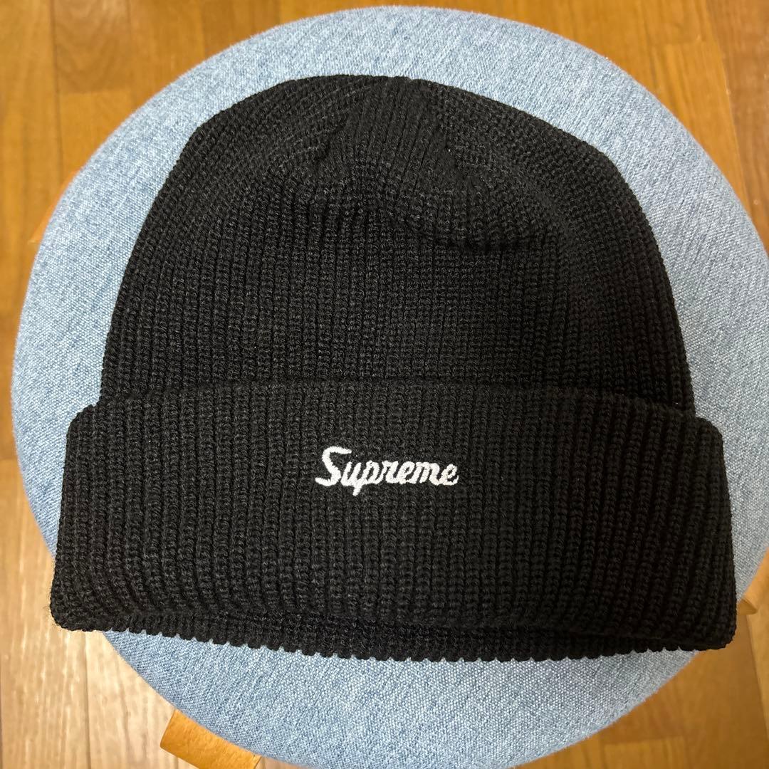 Supreme ブラック ニット帽　ビーニー