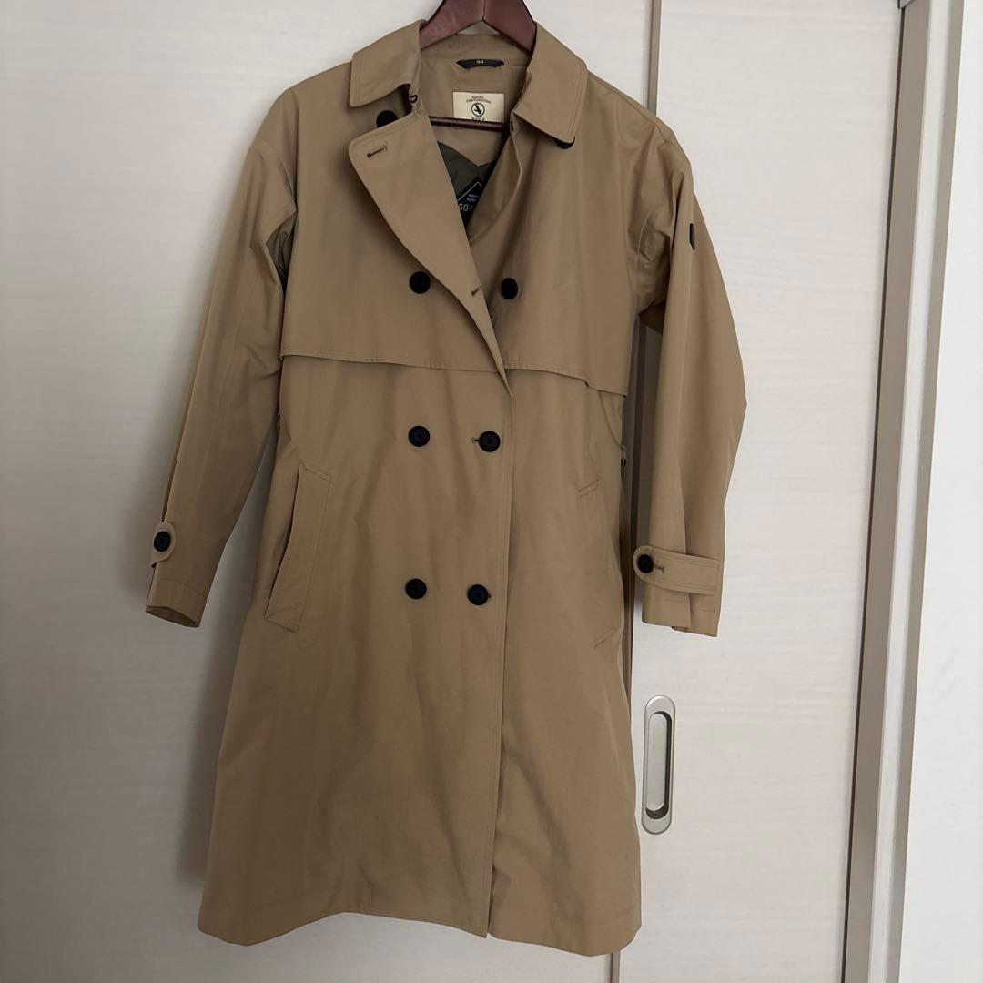 AIGLE ベージュ ダブルブレスト トレンチコート 36