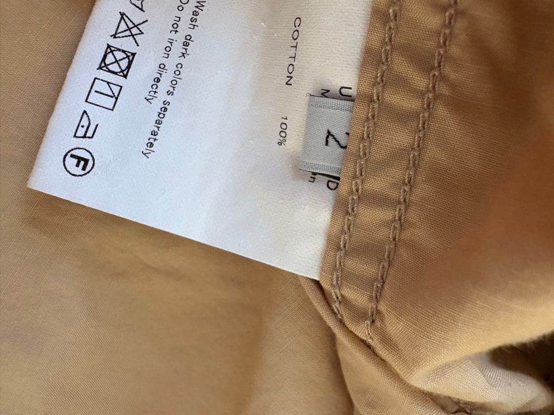 UNUSEDベージュ フード付き モッズコート