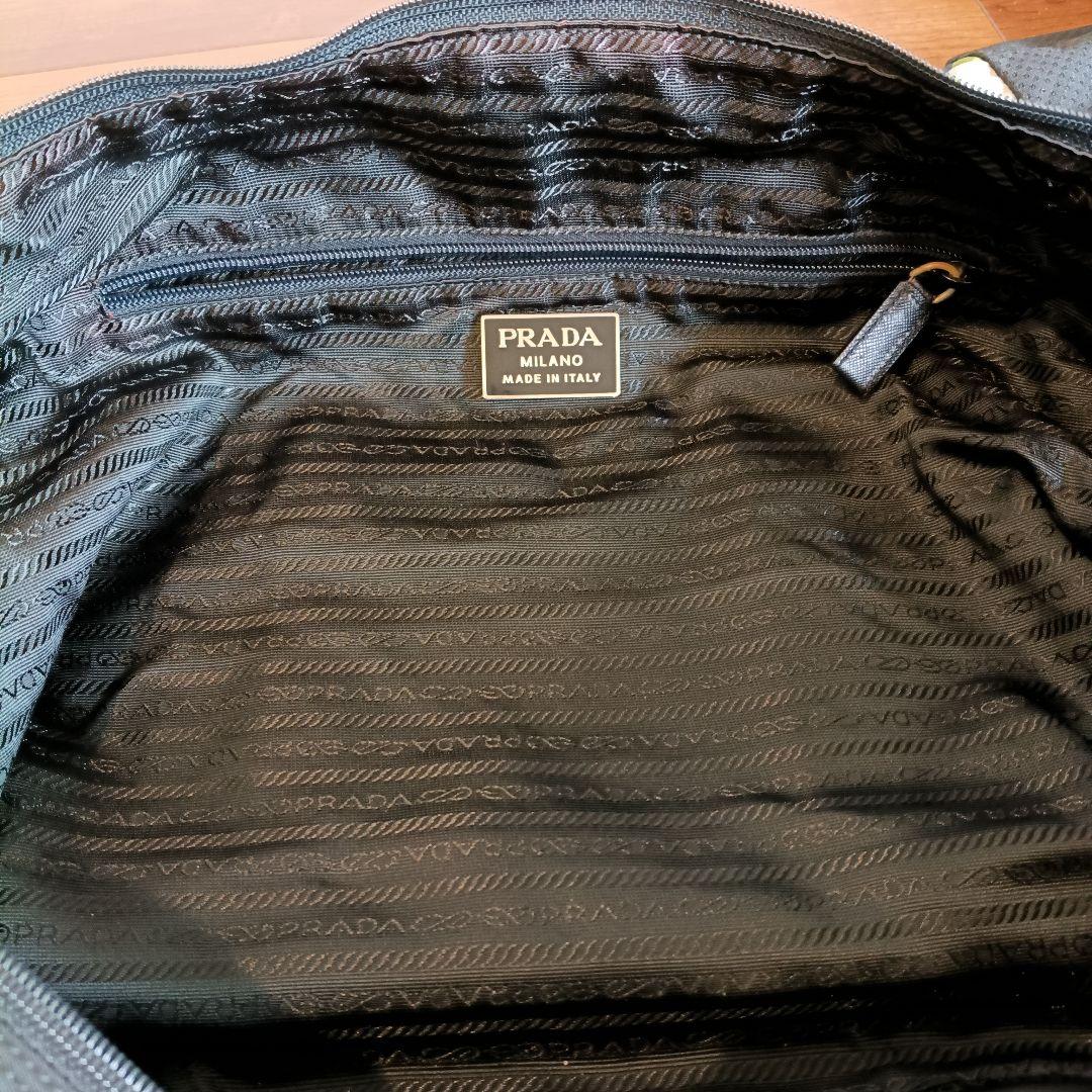【美品】プラダ PRADA ナイロン ボストンバッグ 黒 ブラック