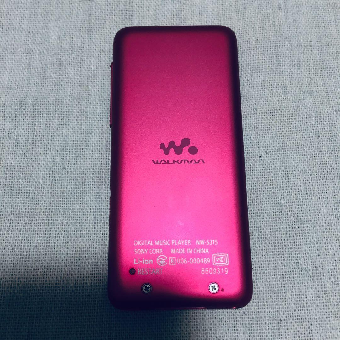 美品 SONY ウォークマン NW-S315 16GB ビビッドピンク