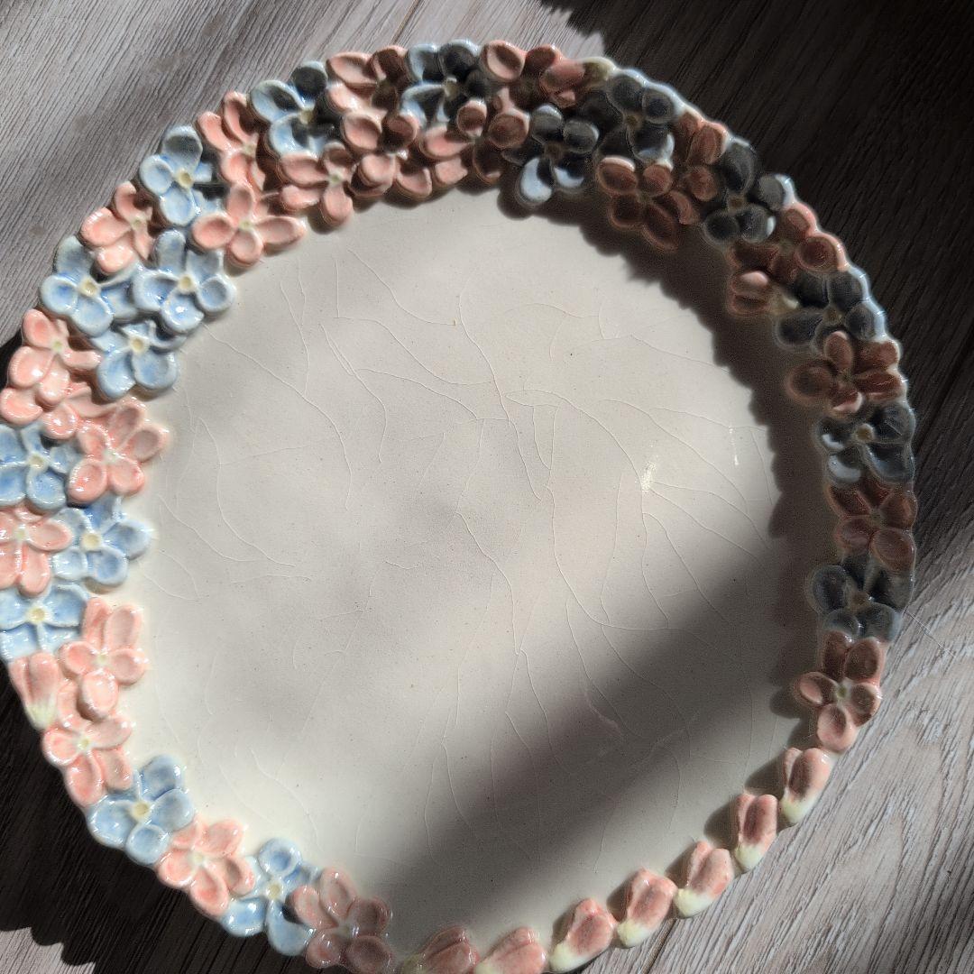 つちのわ　花かんむり　中皿 2枚セット