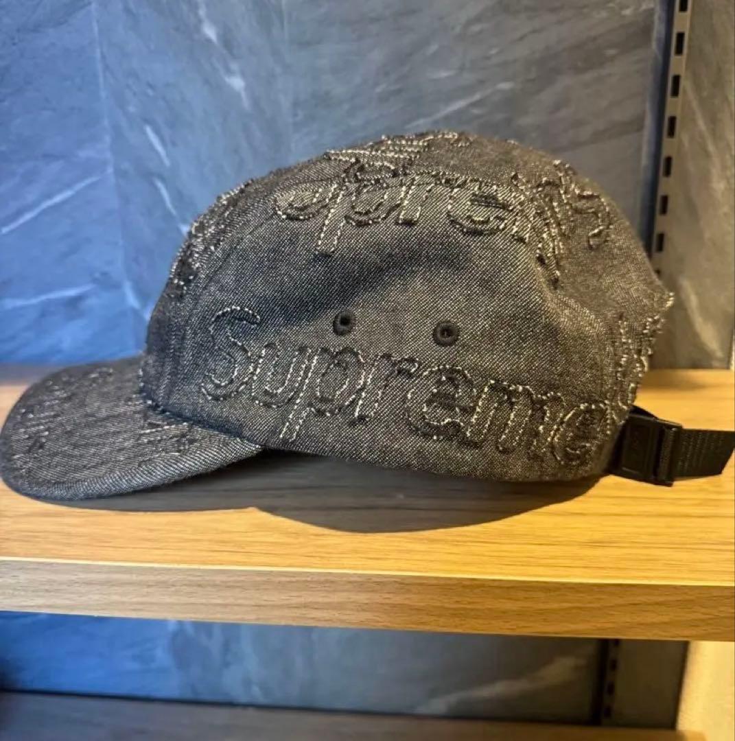 【正規品】Supreme Lasered Denim Camp Cap