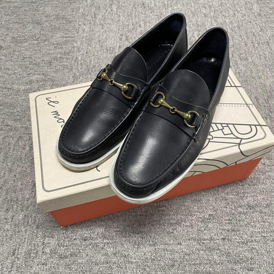 il mocassino イルモカシーノ　ネイビービットローファー　サイズ41
