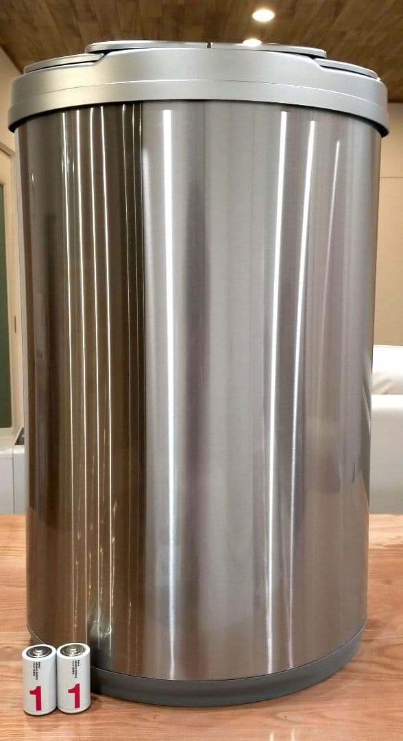 【未使用】ゴミ箱 自動開閉センサー付き ダストボックス 47L 電池付