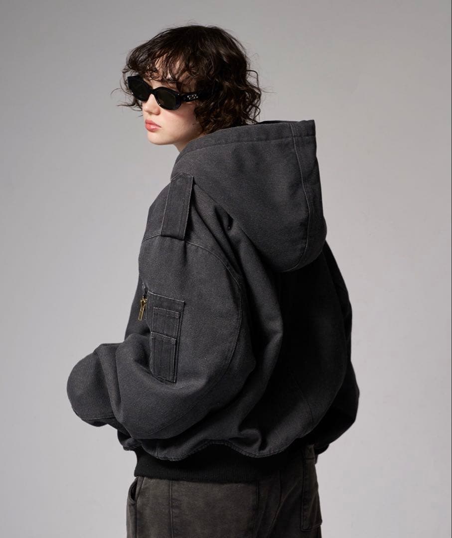 ジャケット・アウター ANDER HUNK/Short Duck Hood Jacket