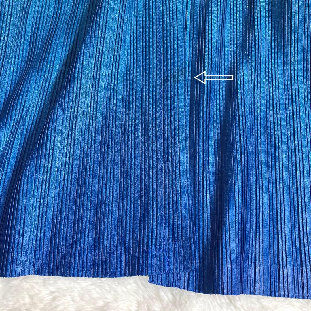 【さとあ】PLEATS PLEASE✨グラデーション　変形ロングポンチョ