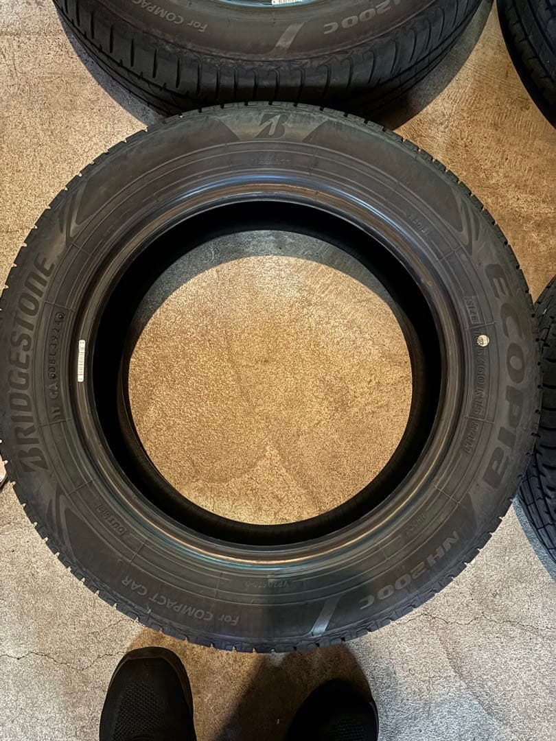 ブリヂストンサマータイヤECOPIANH200C 185/60R15 4本セット