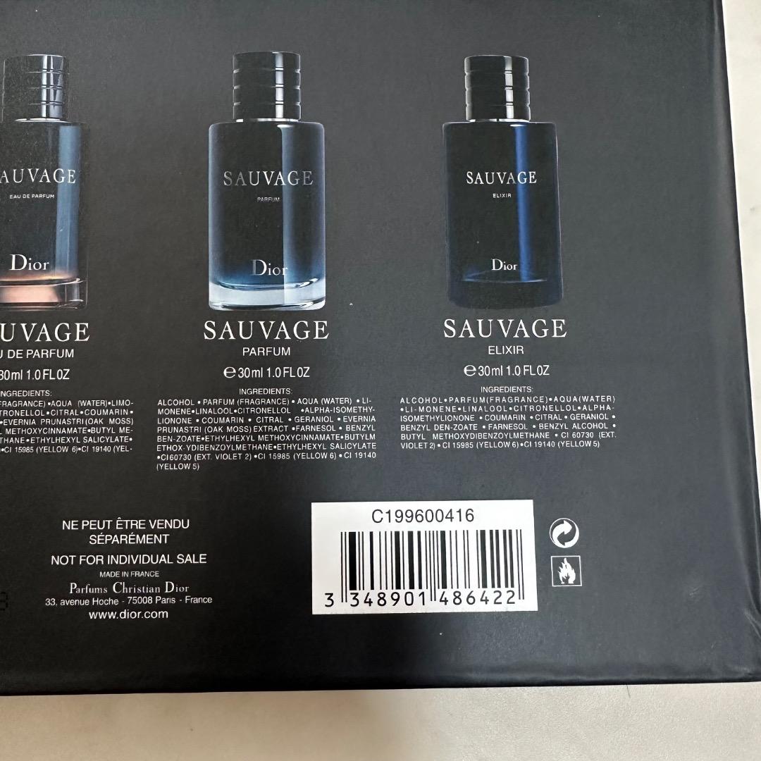 Dior Sauvage 30ml ミニ香水 4本セット ギフトボックス入り