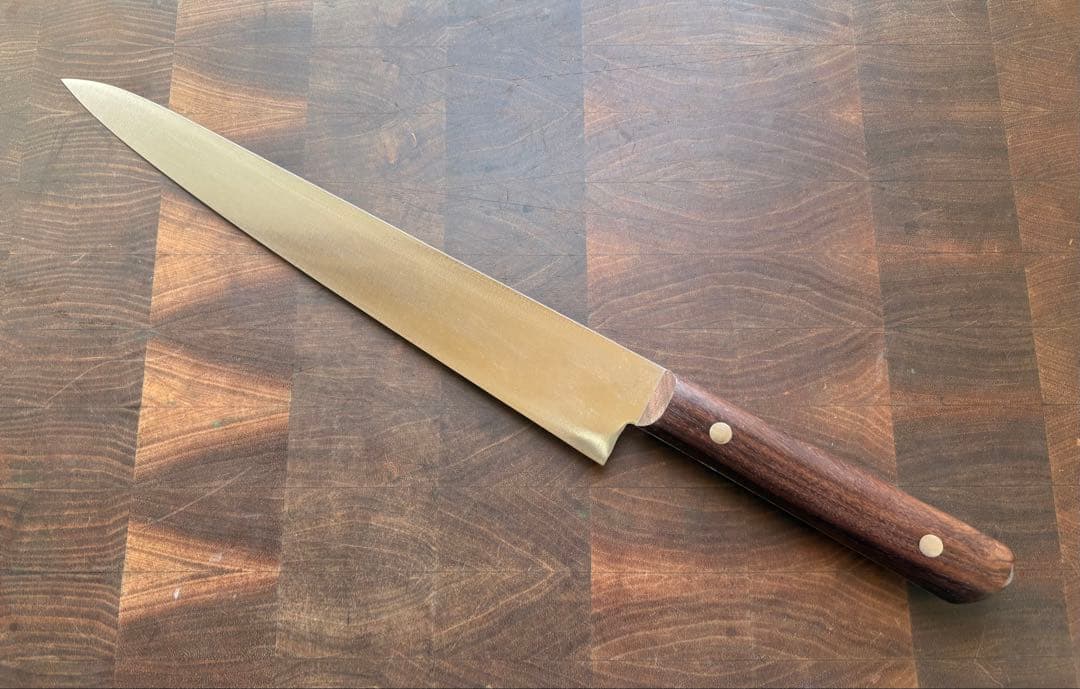 正本総本店　最上　筋引　柳刃　240mm 包丁　全片刃　鋼　紫檀