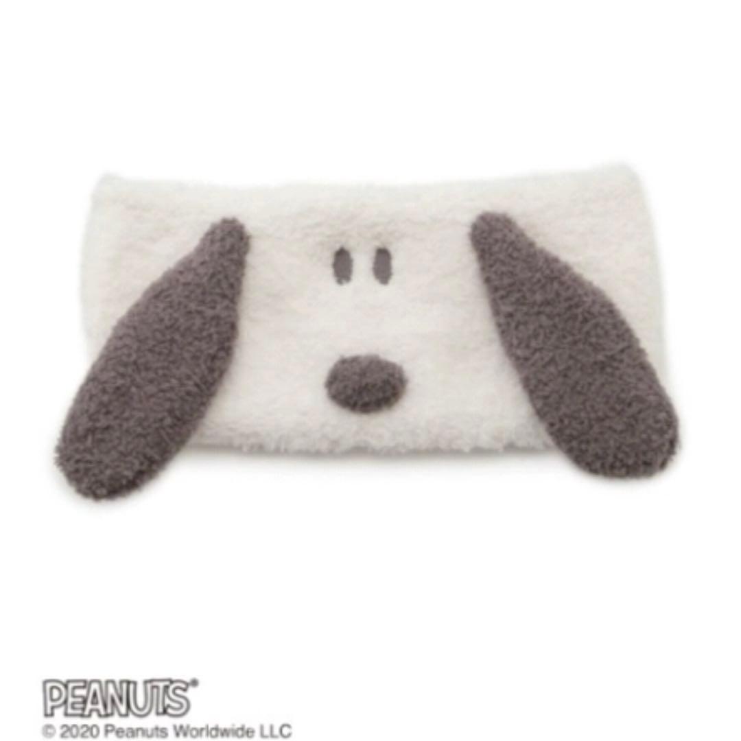 ジェラートピケ　PEANUTS ベビモコフェイスヘアバンド＆ルームシューズ