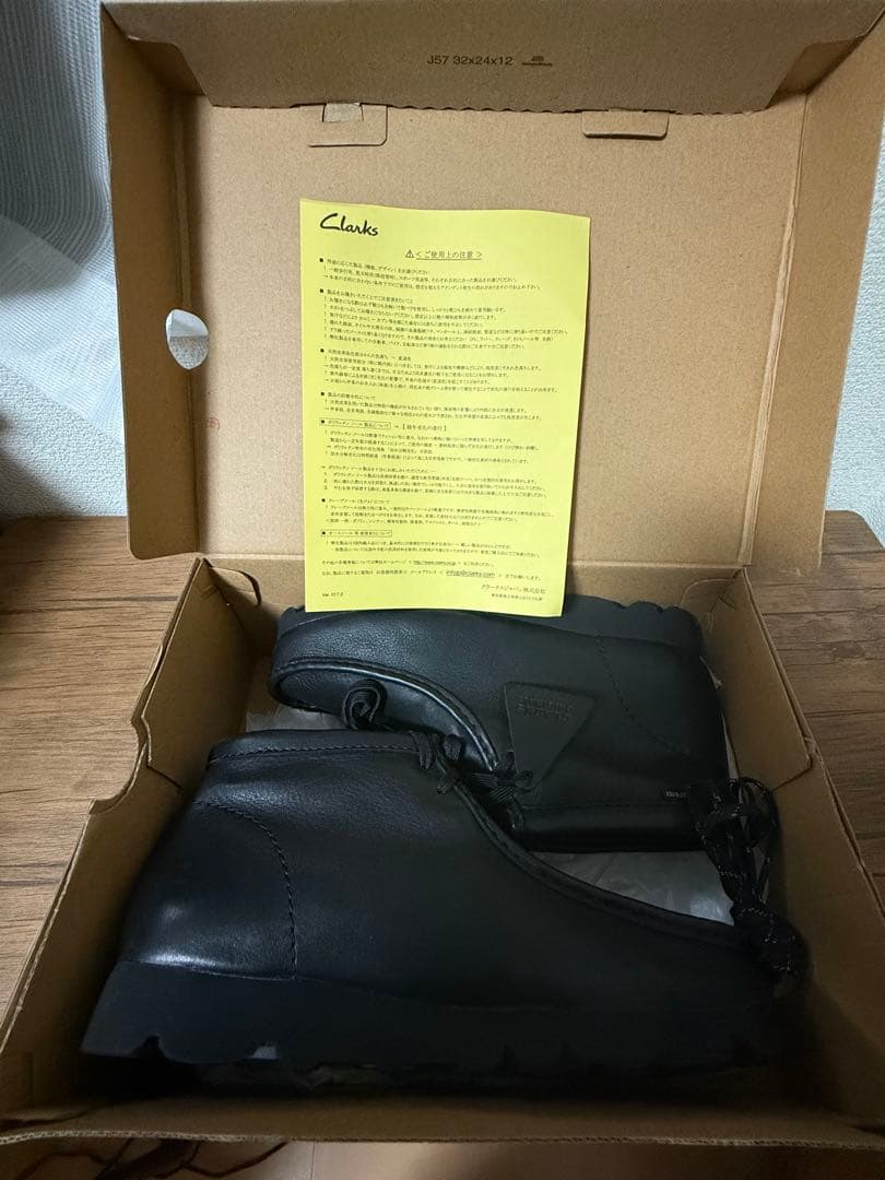 【美品/付属品完備】クラークス ワラビー GTX ゴアテックス UK8 黒