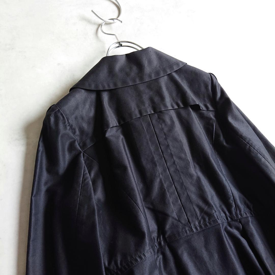 TO BE CHIC トゥービーシック タックフレアジャケット 黒 42