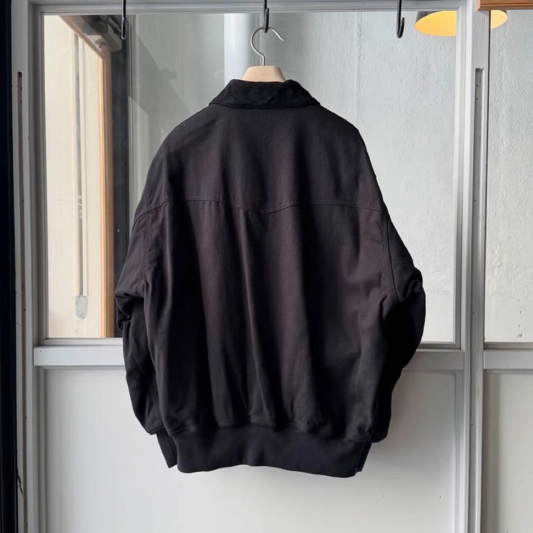 ジャケット・アウター COMOLI 26SS BLACK DRILL ZIP JACKET size3
