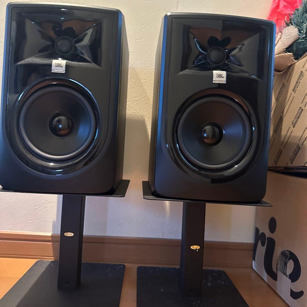 【美品】JBL 305P MkII ペア スタンドとケーブル付 スタジオモニター