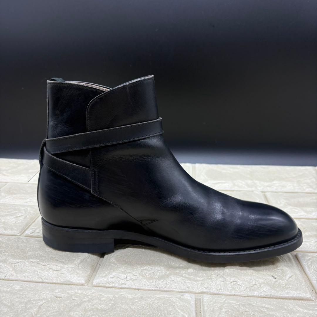 【美品】REGAL リーガル ジョッパーブーツ 24 レザー ブラック ベルト