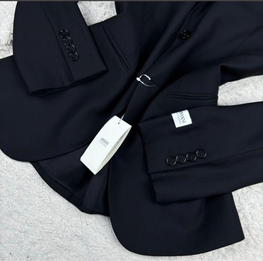 新品タグ付き ARMANI COLLEZIONI スーツ セットアップ　ブラック