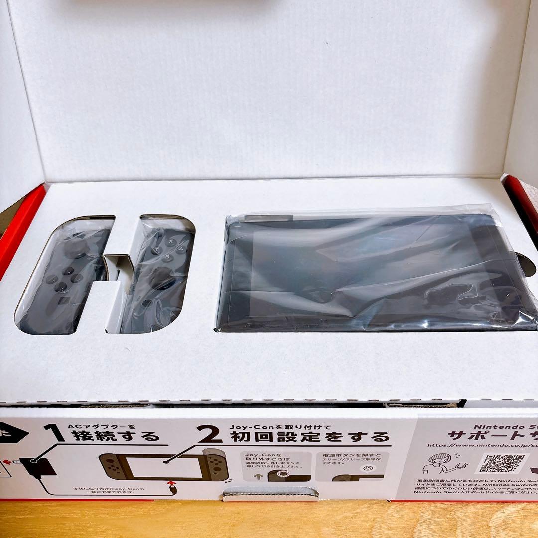 【未使用に近い】 バッテリー強化型 Nintendo Switch 本体 赤青