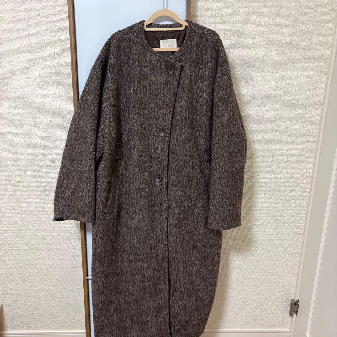 _.natsu._ ☺︎hinari ノーカラーシャギーロングコート