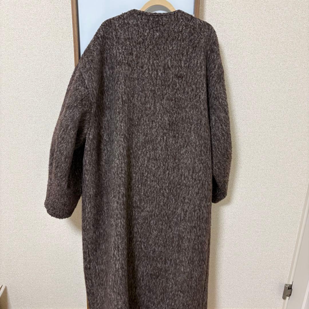 _.natsu._ ☺︎hinari ノーカラーシャギーロングコート