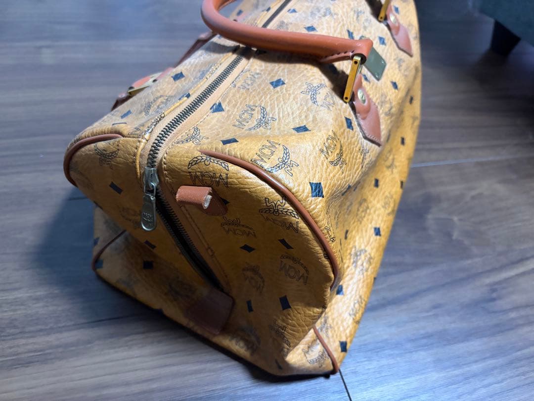 MCM ボストンバッグ 中型 ブラウン