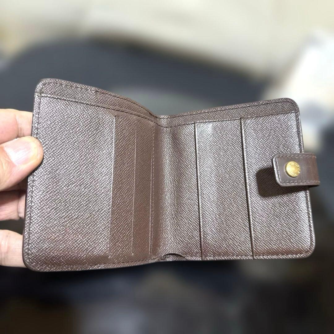 ⑧☆優良品☆ダミエ ♪コンパクトジップ 折り財布