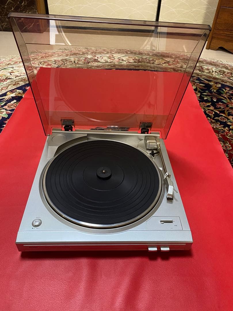 動作確認済、DENON デノン　DP-29F レコードプレーヤー　レコード付