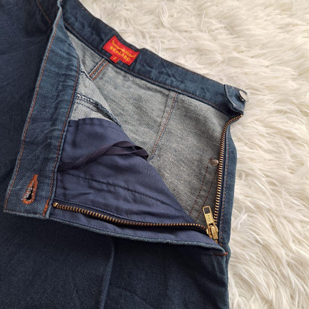 【Vivienne Westwood】オーブ刺繍　ブルーデニム　キュロットパンツ