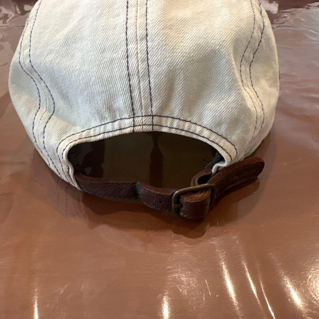 Supreme Box Logo Camp Cap デニム　オフホワイト