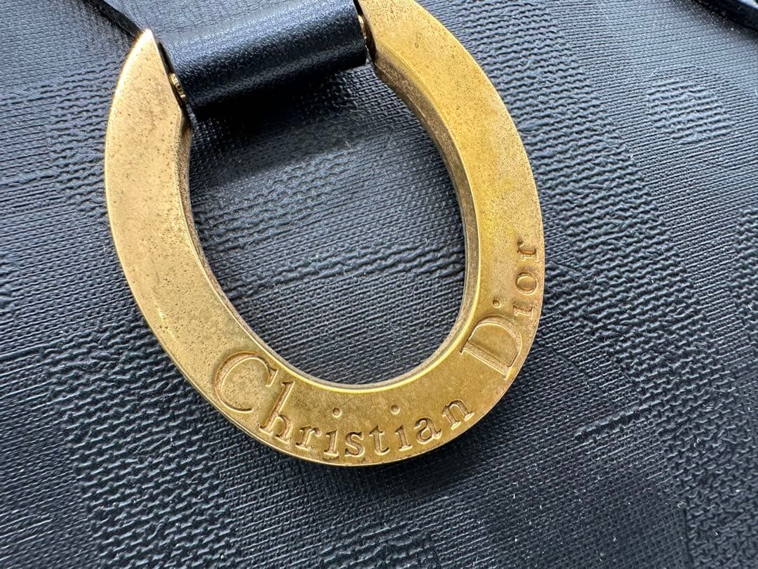 値下げChristian Dior ブラック ボストンバッグ