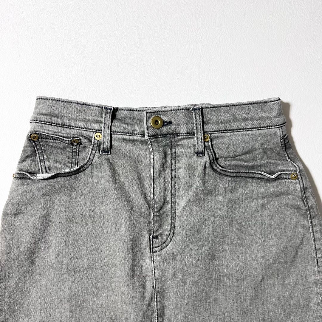 3492【美品】グッドグリーフ デニムスカート ロングスカート グレー M