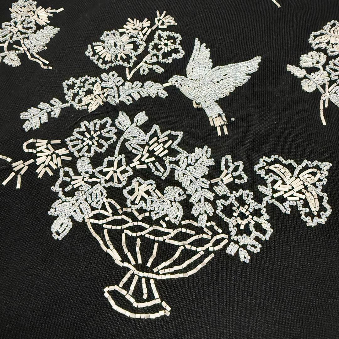 希少 KEITA MARUYAMA ビーズ刺繍コットンワンピース M