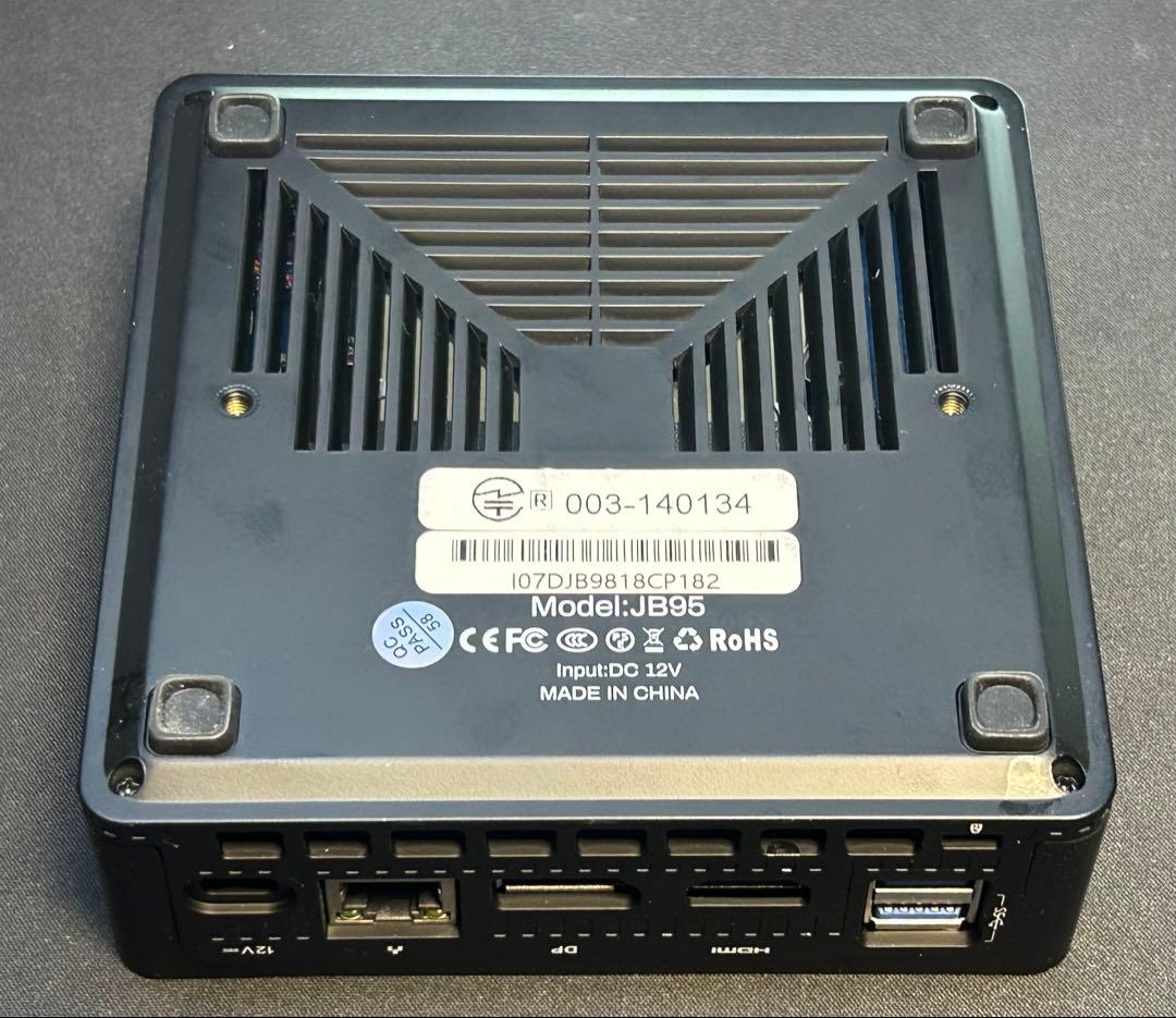 爆速起動ミニPC MINISFORUM JB95(Win 11／メモリ16GB)