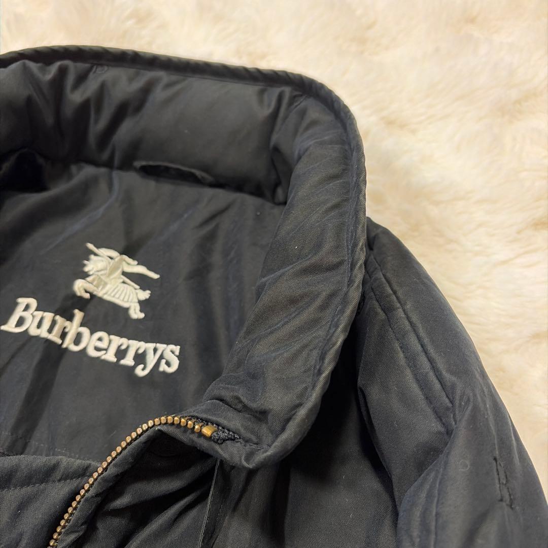 希少 BURBERRY バーバリー 中綿 モッズコート Bロゴ ノバチェック
