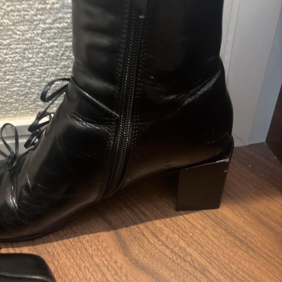 UNTISHOLD リボンブーツ　36