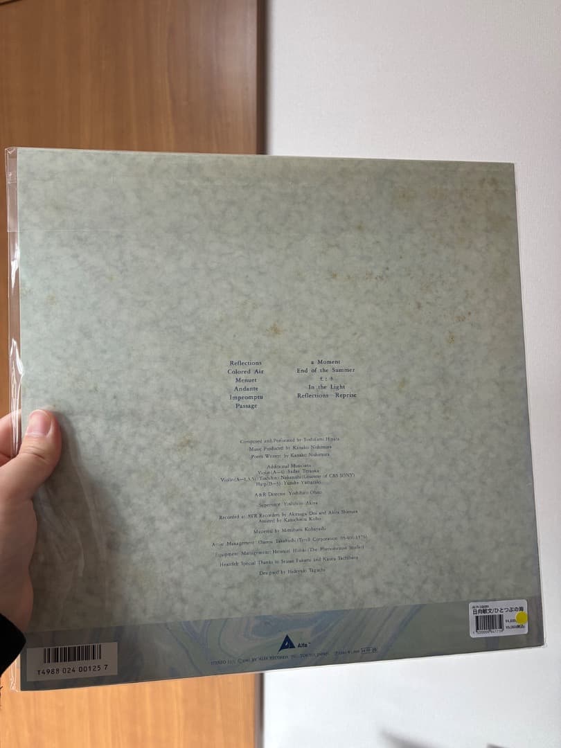 【86年オリジナル盤】日向敏文 ひとつぶの海 レコード アンビエント LP