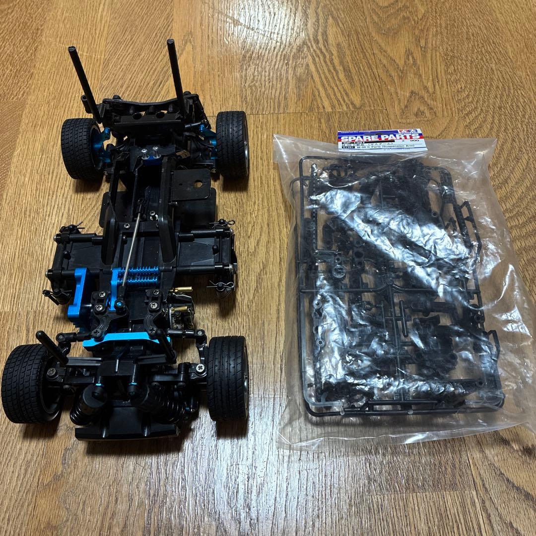 ▫️【未走行】タミヤ　TAMIYA M-05 シャーシ オプション多数 モーター付